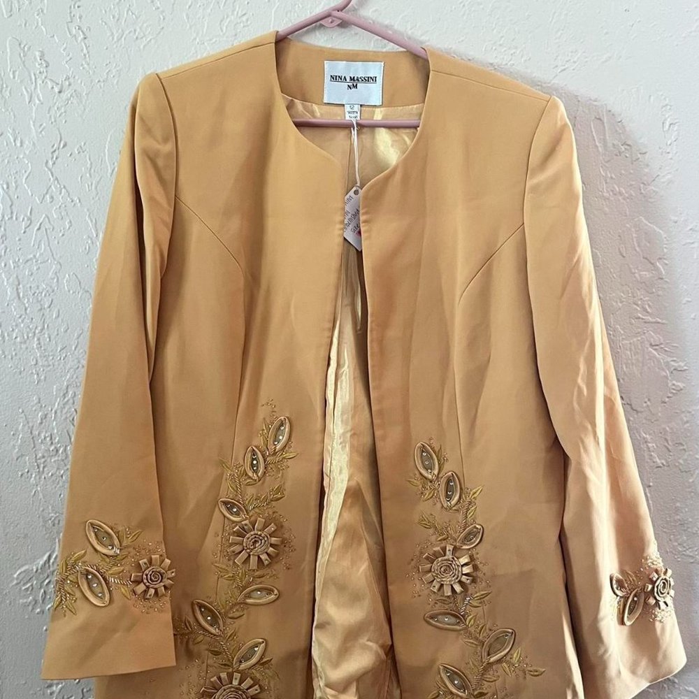 Vintage Nina Massini Embellished Blazer